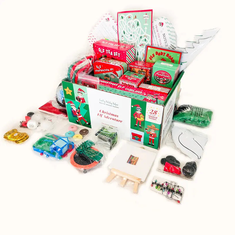 Christmas Elf Adventure Kit - Crafty Holiday Helper - 28 Days Toy on the Shelf Decoration