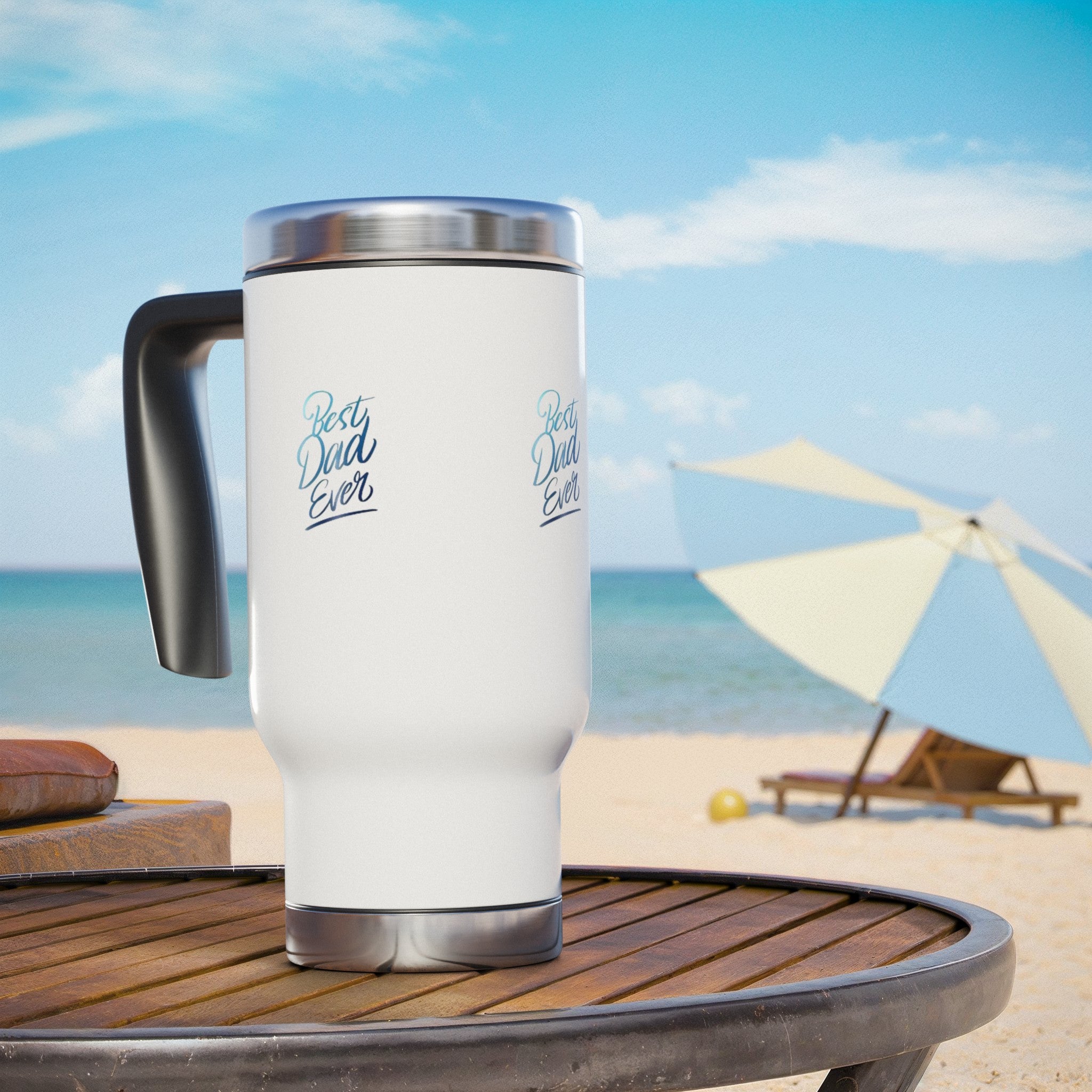 Stainless Steel Insulated Travel Mug with Handle 14oz