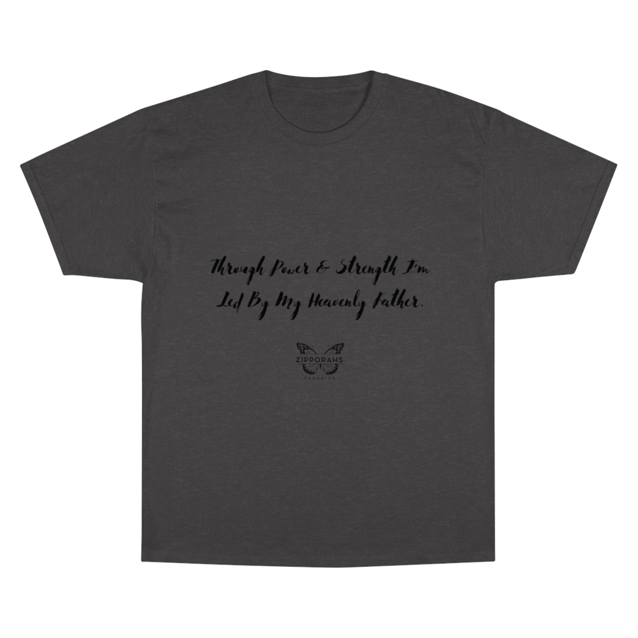 Cross Champion T-Shirt with Quote - Religious Apparel