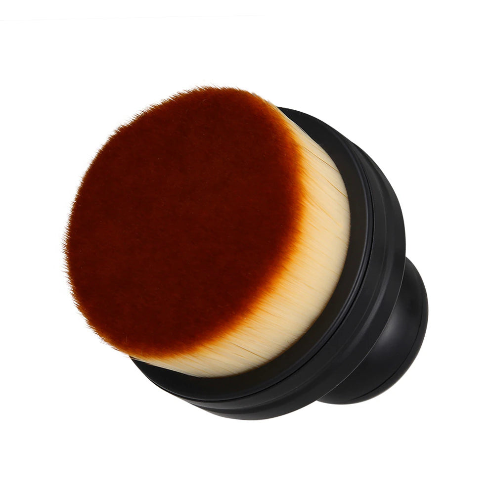 Flat round Portable Makeup Brush O Shape Seal Stamp Foundation Powder Blush Liquid Large Foundation Brush Cream Powder Make Up