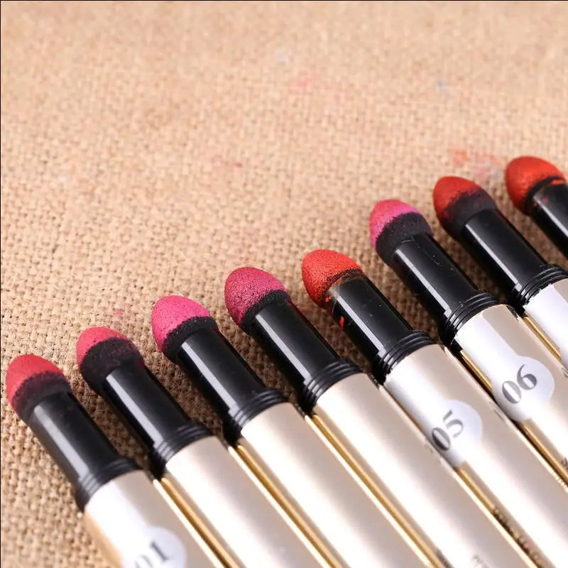 NOVO 12 Colors Lips Makeup Lipstick Lip Gloss Long Lasting Moisture Cosmetic Lipstick Red Lip Matte Lipstick Waterproof