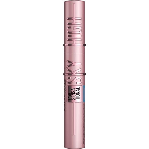 Maybelline Lash Sensational Sky High Washable Mascara Makeup, Volumizing, Lengthening, Defining, Curling, Multiplying, Buildable Formula, Very Black, 1 Count