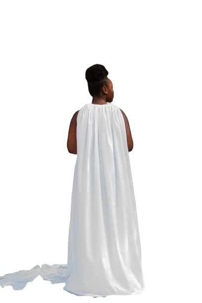 VSteam Gown | Womb Wellness | Yoni Steam Gown | 100% Cotton Relaxing V Steam Gown |White Maxi Dress | Self-Care Gown| Sauna Dress | Towel Gown | Hydrotherapy Gown |Yoni Steam Gown |Towel Dress