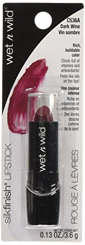 wet n wild Silk Finish Lipstick, Hydrating Rich Buildable Lip Color, Formulated with Vitamins A,E, & Macadamia for Ultimate Hydration, Cruelty-Free & Vegan - Just Garnet