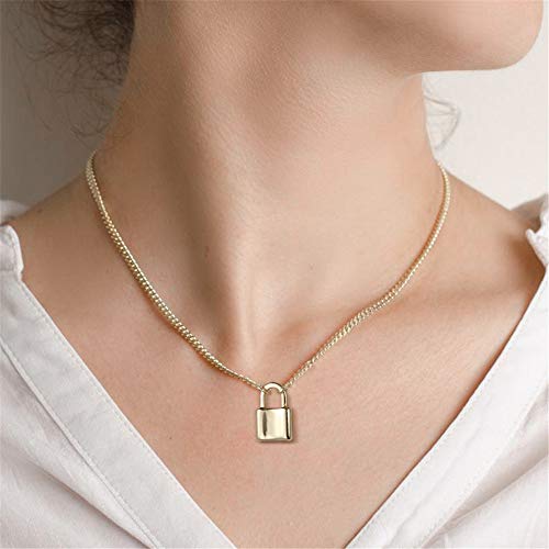 Turandoss Dainty Layered Choker Necklace, Handmade 14K Gold Plated Y Pendant Necklace Multilayer Bar Disc Necklace Adjustable Layering Choker Necklaces for Women