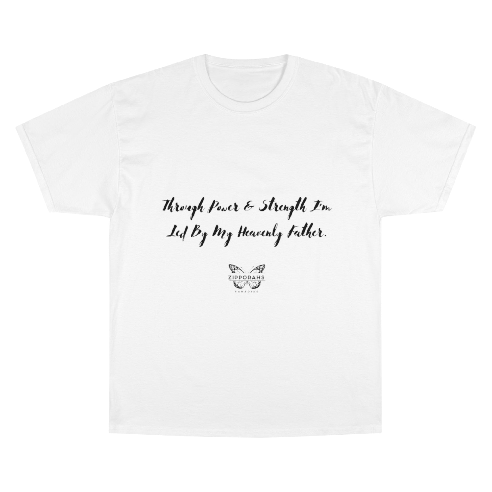 Cross Champion T-Shirt with Quote - Religious Apparel