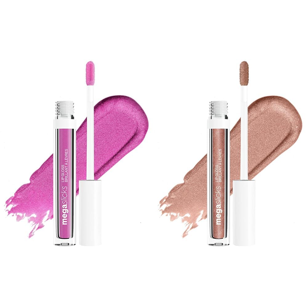 wet n wild Mega Slicks Lip Gloss | Long Lasting | Hyaluronic Acid | High Shine | Bronzed Berry