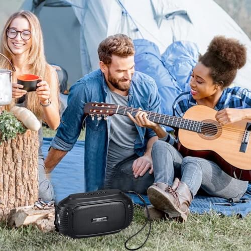 Portable Bluetooth Speaker with HD Sound, Stereo Sound Wireless Bluetooth Speaker, Lightweight Small Deep Bass Speakers with Light for Home/Party/Outdoor/Beach Todays Daily Deals Daily Deals