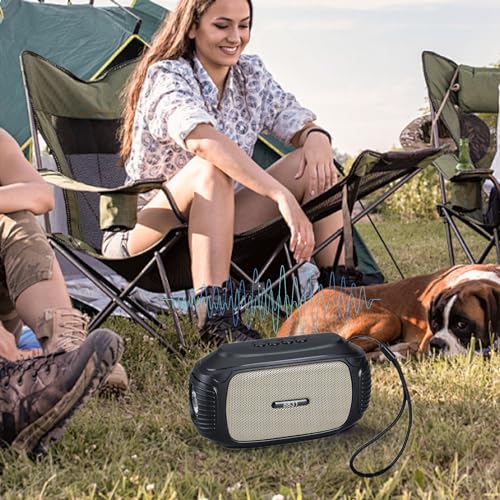 Portable Bluetooth Speaker with HD Sound, Stereo Sound Wireless Bluetooth Speaker, Lightweight Small Deep Bass Speakers with Light for Home/Party/Outdoor/Beach Todays Daily Deals Daily Deals