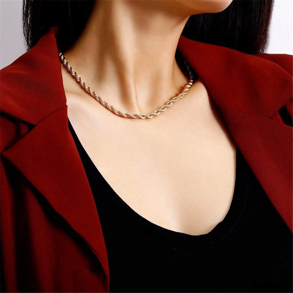 Turandoss Dainty Layered Choker Necklace, Handmade 14K Gold Plated Y Pendant Necklace Multilayer Bar Disc Necklace Adjustable Layering Choker Necklaces for Women