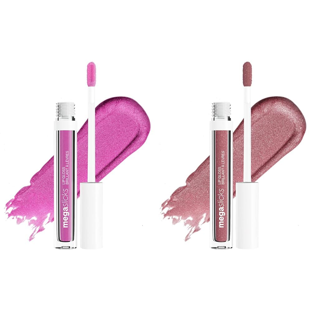 wet n wild Mega Slicks Lip Gloss | Long Lasting | Hyaluronic Acid | High Shine | Bronzed Berry