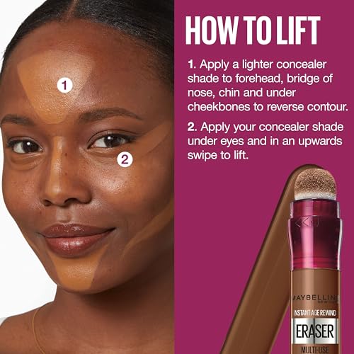 Maybelline Instant Age Rewind Eraser Dark Circles Treatment Multi-Use Concealer, 110, 1 Count (Packaging May Vary)