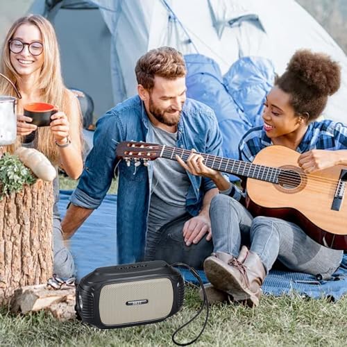 Portable Bluetooth Speaker with HD Sound, Stereo Sound Wireless Bluetooth Speaker, Lightweight Small Deep Bass Speakers with Light for Home/Party/Outdoor/Beach Todays Daily Deals Daily Deals