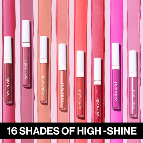 wet n wild Mega Slicks Lip Gloss | Long Lasting | Hyaluronic Acid | High Shine | Bronzed Berry