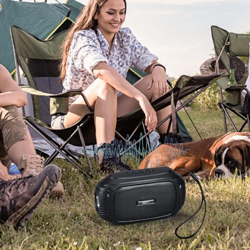 Portable Bluetooth Speaker with HD Sound, Stereo Sound Wireless Bluetooth Speaker, Lightweight Small Deep Bass Speakers with Light for Home/Party/Outdoor/Beach Todays Daily Deals Daily Deals