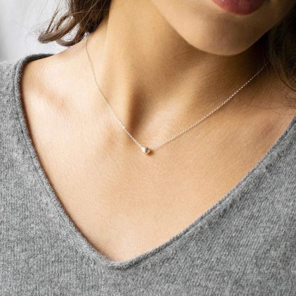 Turandoss Dainty Layered Choker Necklace, Handmade 14K Gold Plated Y Pendant Necklace Multilayer Bar Disc Necklace Adjustable Layering Choker Necklaces for Women