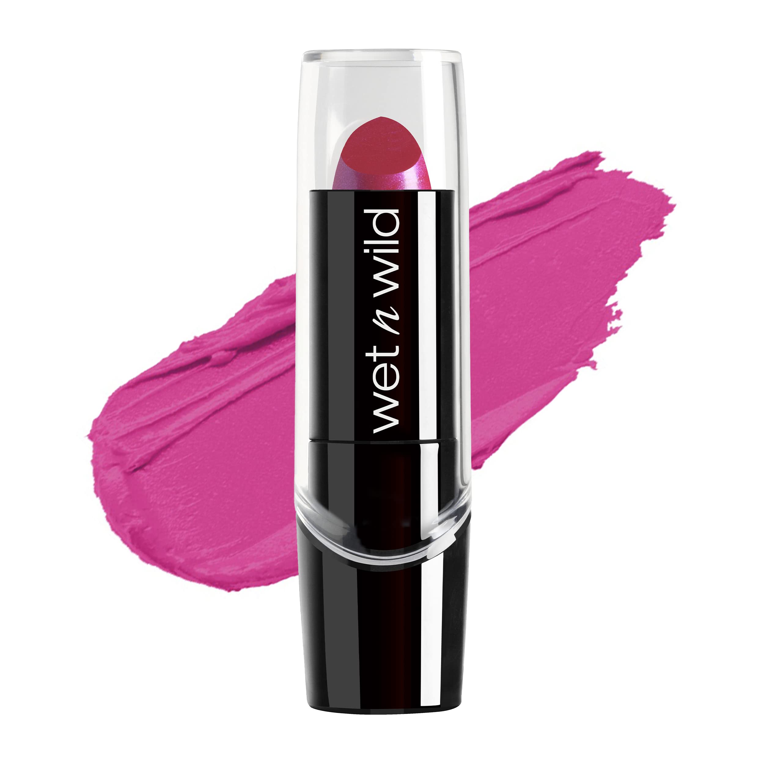 wet n wild Silk Finish Lipstick, Hydrating Rich Buildable Lip Color, Formulated with Vitamins A,E, & Macadamia for Ultimate Hydration, Cruelty-Free & Vegan - Just Garnet