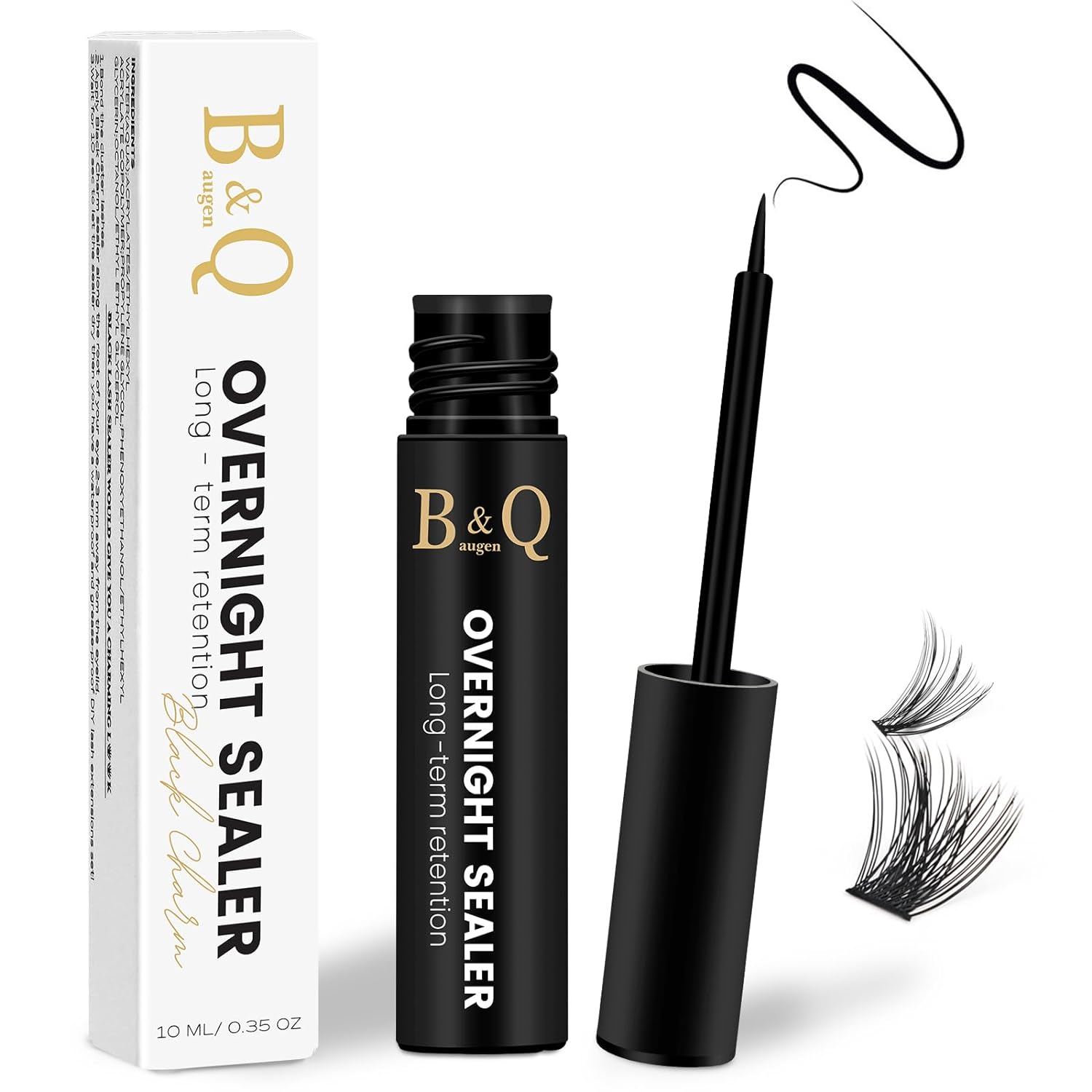 DIY Lash Extension Kit Individual Eyelash Extension Kit B&Q D Curl Cluster Lashes Individual Eyelashes with Lash Bond and Seal, Lash Applicator Tool DIY Lash Extensions at Home (Kit,40D-0.07D-8-18mix)