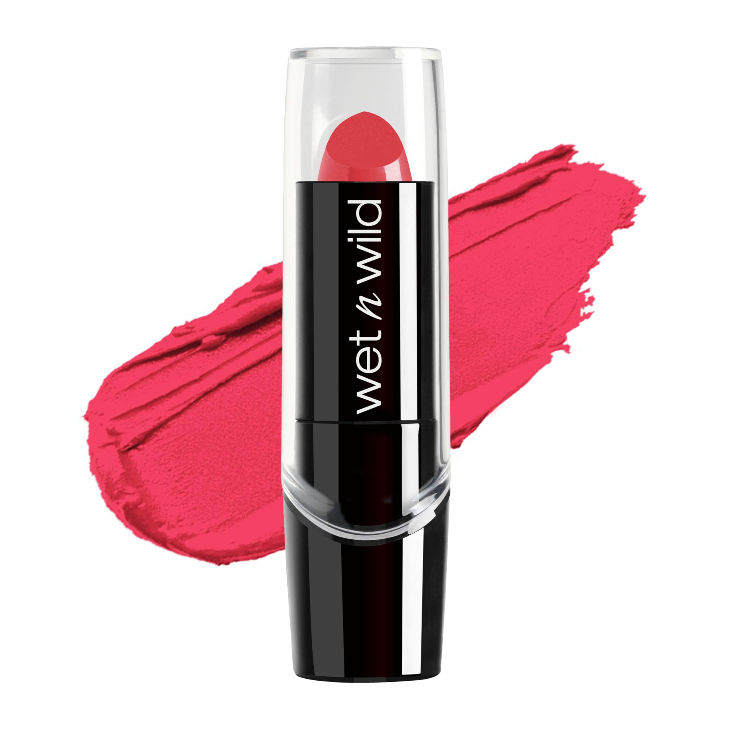 wet n wild Silk Finish Lipstick, Hydrating Rich Buildable Lip Color, Formulated with Vitamins A,E, & Macadamia for Ultimate Hydration, Cruelty-Free & Vegan - Just Garnet