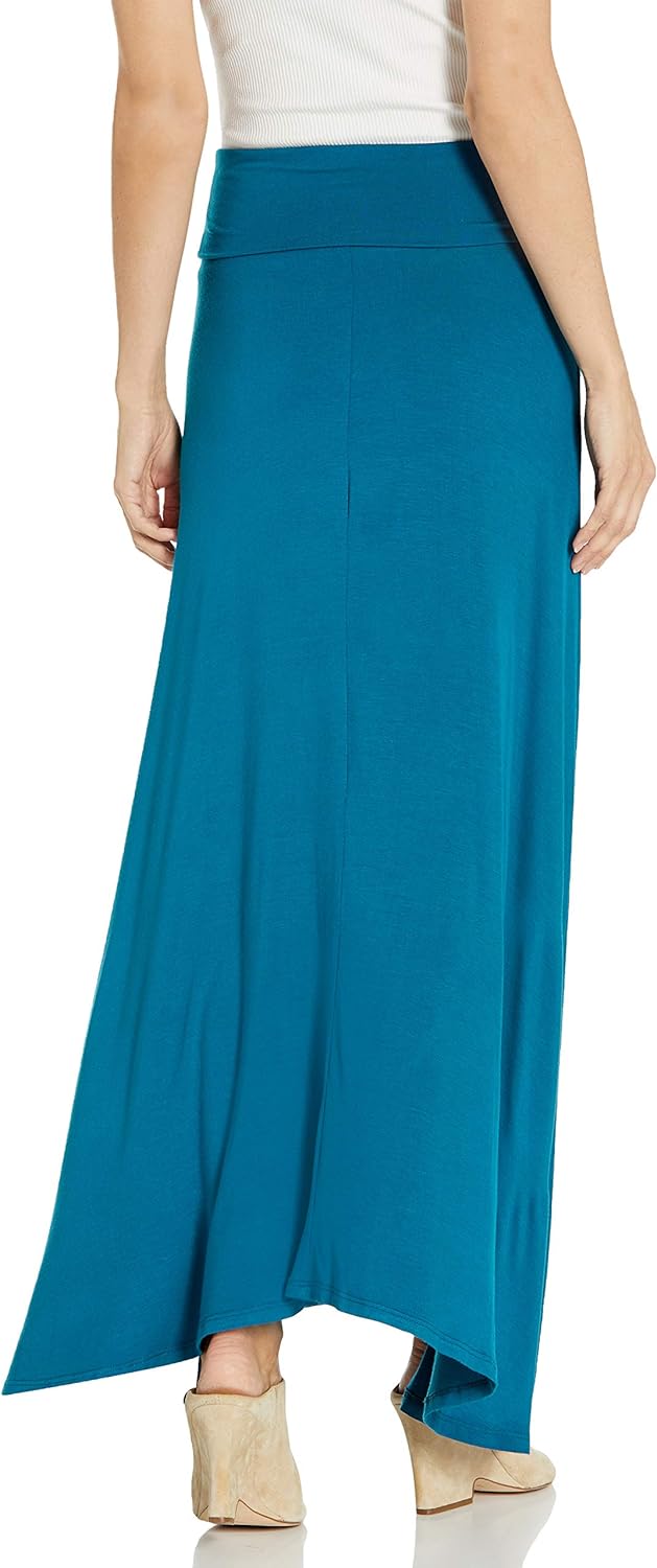 Lock and Love Women's Styleish Print/Solid High Waist Flare Long Maxi Skirt