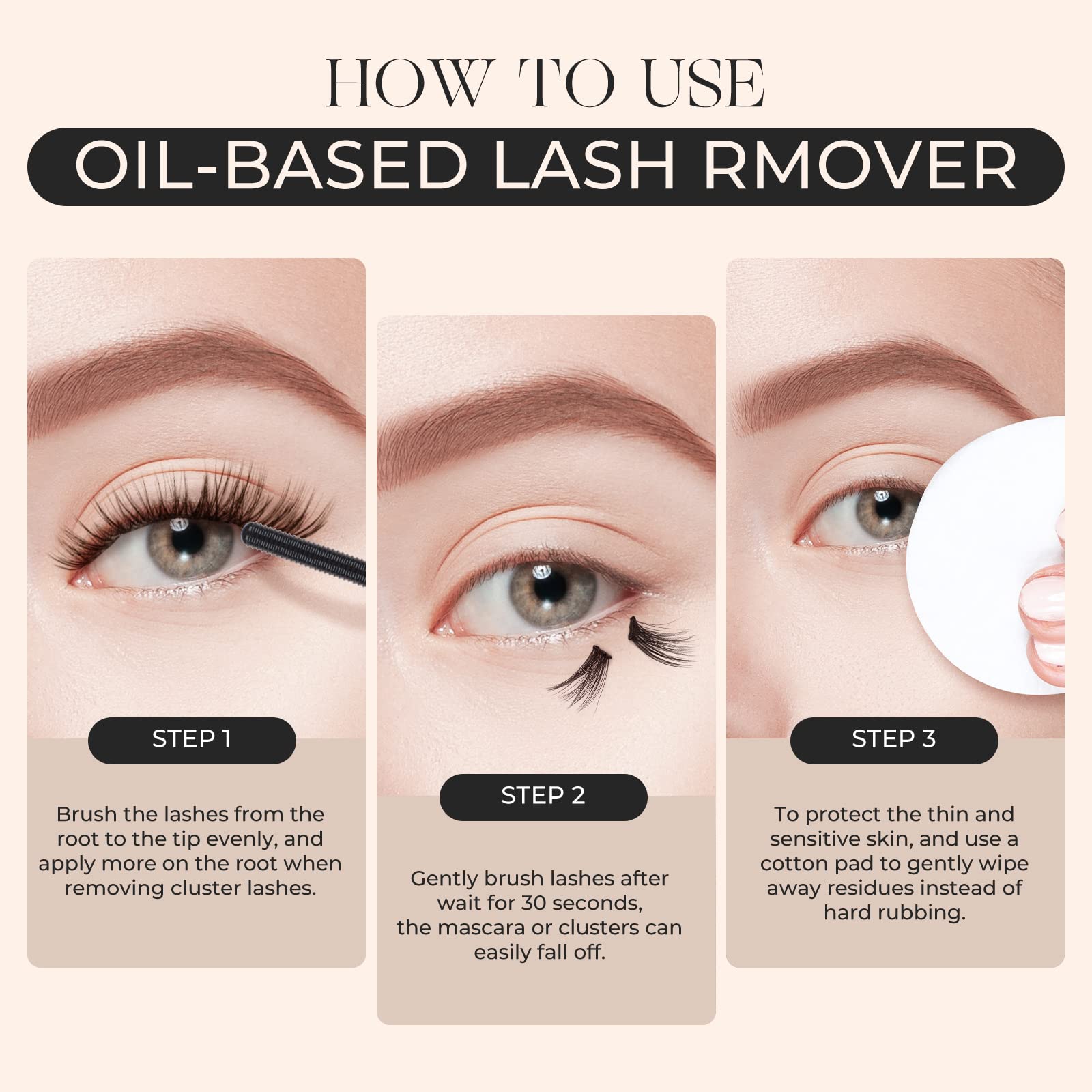 LASHVIEW Lash Bond and Seal, Cluster Lash Glue Strong Gentle Comfortable Lash Adhesive for All Day Wear Latex-Free Suitable for Sensitive Eyes Eyelashes Glue Waterproof