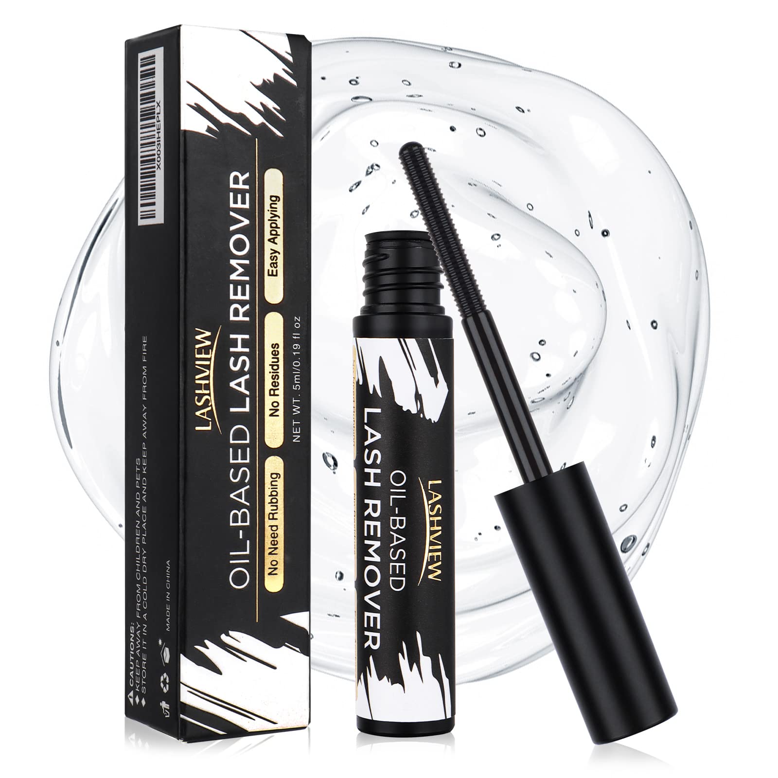 LASHVIEW Lash Bond and Seal, Cluster Lash Glue Strong Gentle Comfortable Lash Adhesive for All Day Wear Latex-Free Suitable for Sensitive Eyes Eyelashes Glue Waterproof