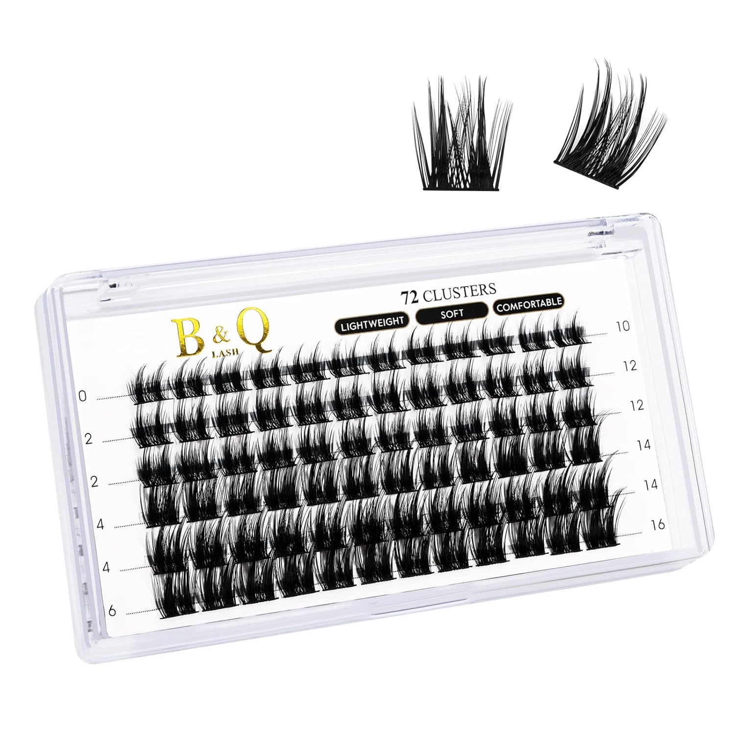 DIY Lash Extension Kit Individual Eyelash Extension Kit B&Q D Curl Cluster Lashes Individual Eyelashes with Lash Bond and Seal, Lash Applicator Tool DIY Lash Extensions at Home (Kit,40D-0.07D-8-18mix)