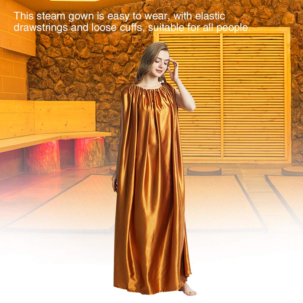 Gown,Spa Fumigation Bath Robe,Sauna Steam Cloak for Home Fumigation Bathrobe, Sleeveless Sweat Steamer Cape