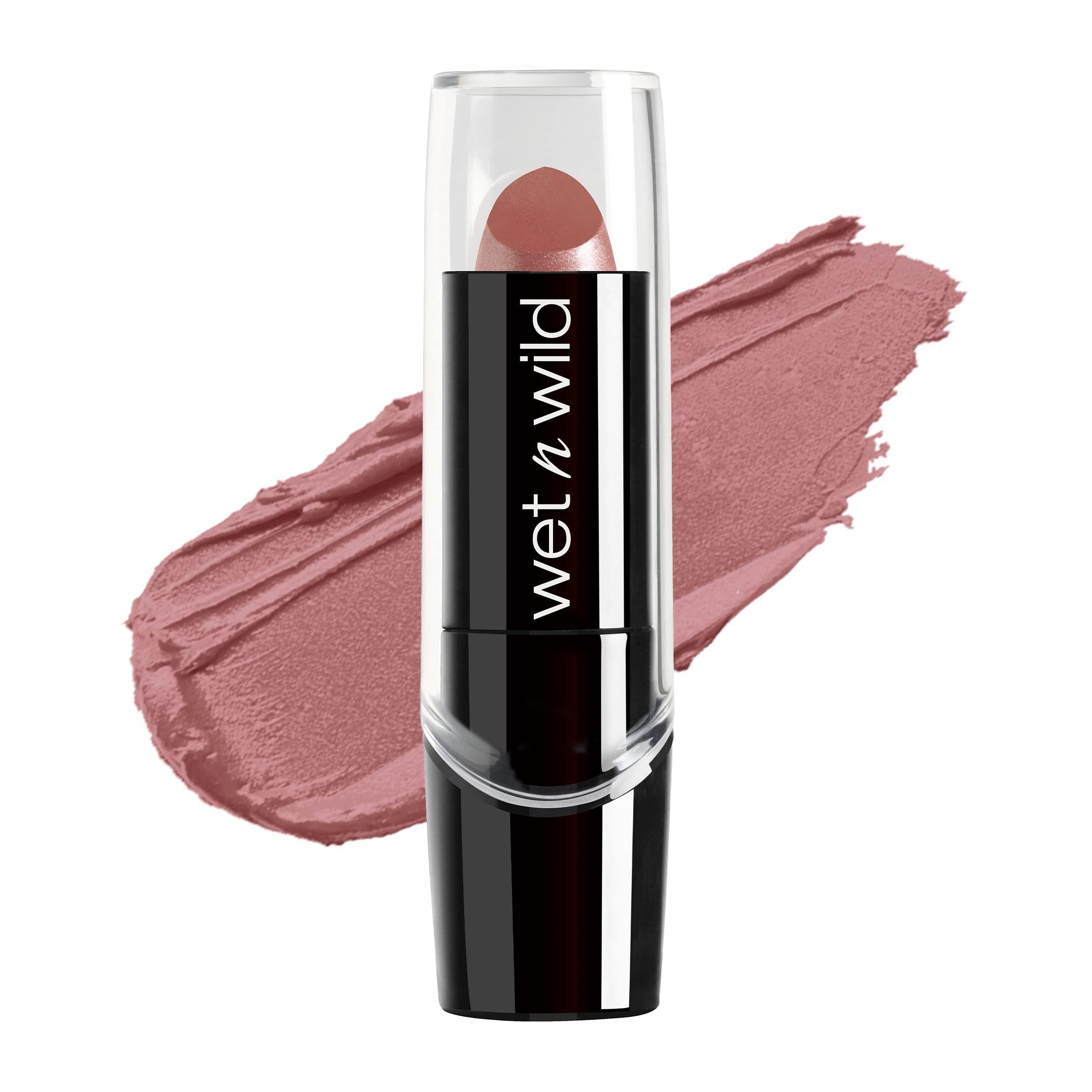 wet n wild Silk Finish Lipstick, Hydrating Rich Buildable Lip Color, Formulated with Vitamins A,E, & Macadamia for Ultimate Hydration, Cruelty-Free & Vegan - Just Garnet