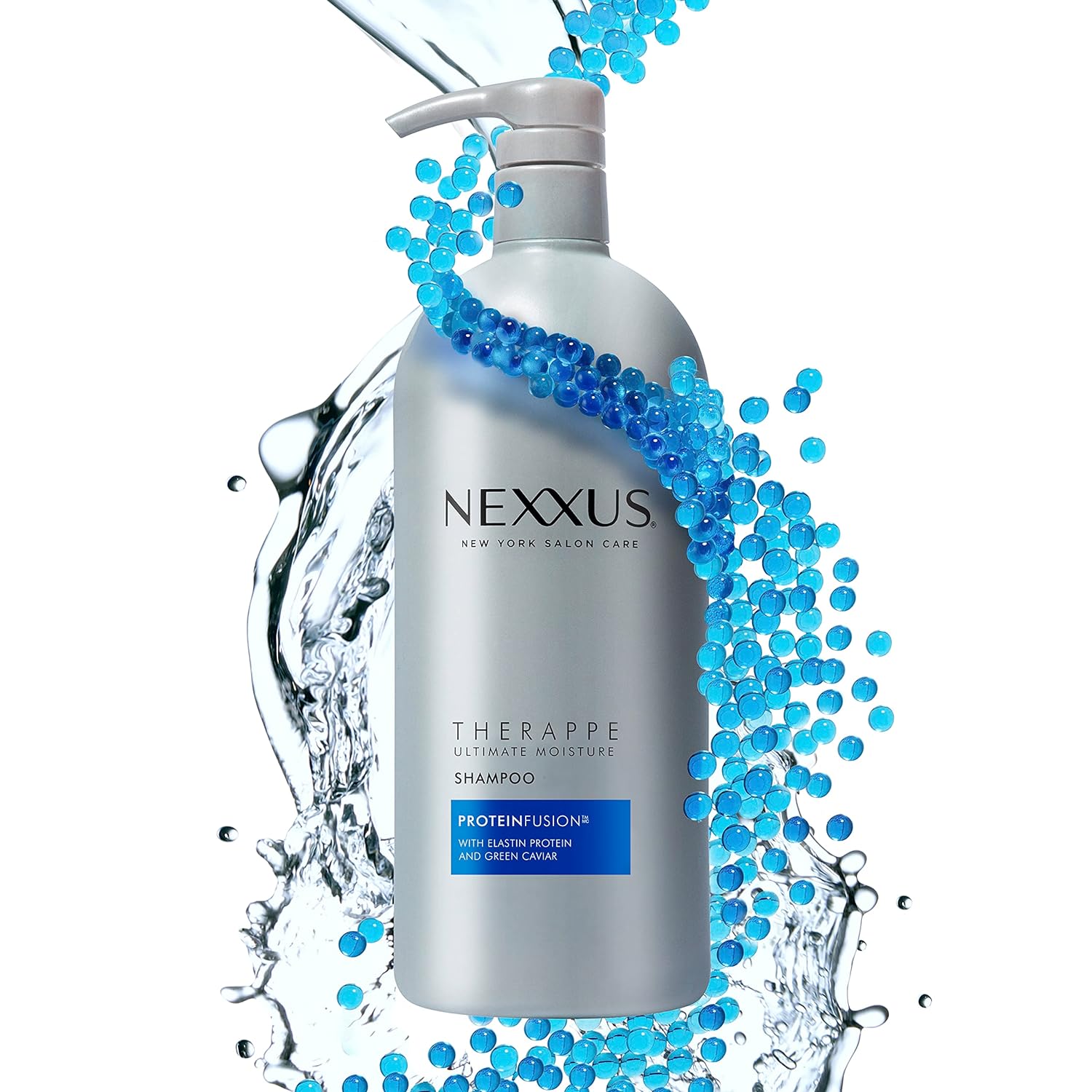 Nexxus Shampoo and Conditioner Therappe Humectress (Set of 2)for Dry Hair Silicone-Free, Moisturizing Caviar Complex and Elastin Protein 33.8 oz