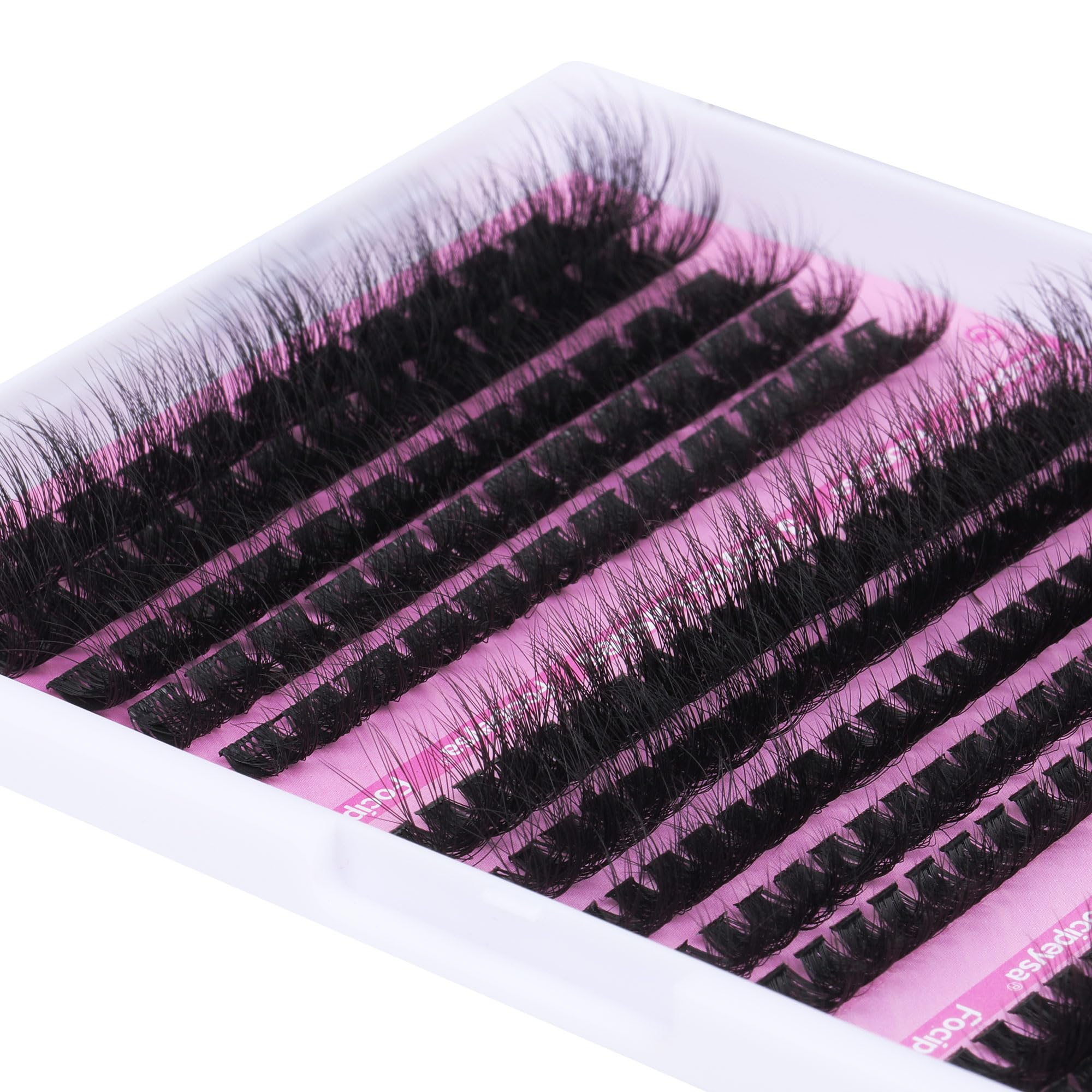 DIY Eyelash Extension Kit Volume Fluffy Lash Clusters Kit 10-18mm Thick Lash Extensions 90D Individual Eyelashes Extensions Kit with Lash Bond, Lash Remover, Lash Applicator (90D-D Curl-200Pcs)