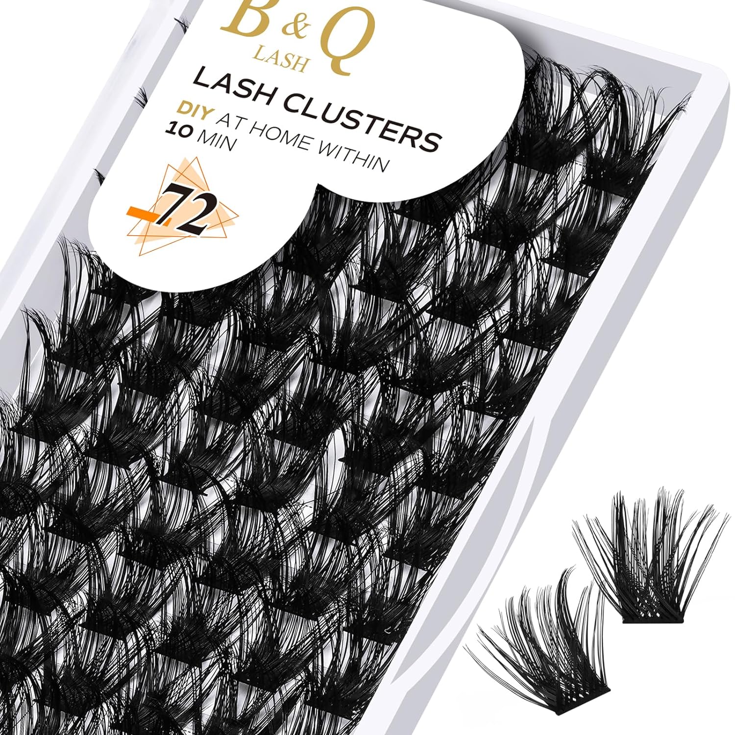 DIY Lash Extension Kit Individual Eyelash Extension Kit B&Q D Curl Cluster Lashes Individual Eyelashes with Lash Bond and Seal, Lash Applicator Tool DIY Lash Extensions at Home (Kit,40D-0.07D-8-18mix)