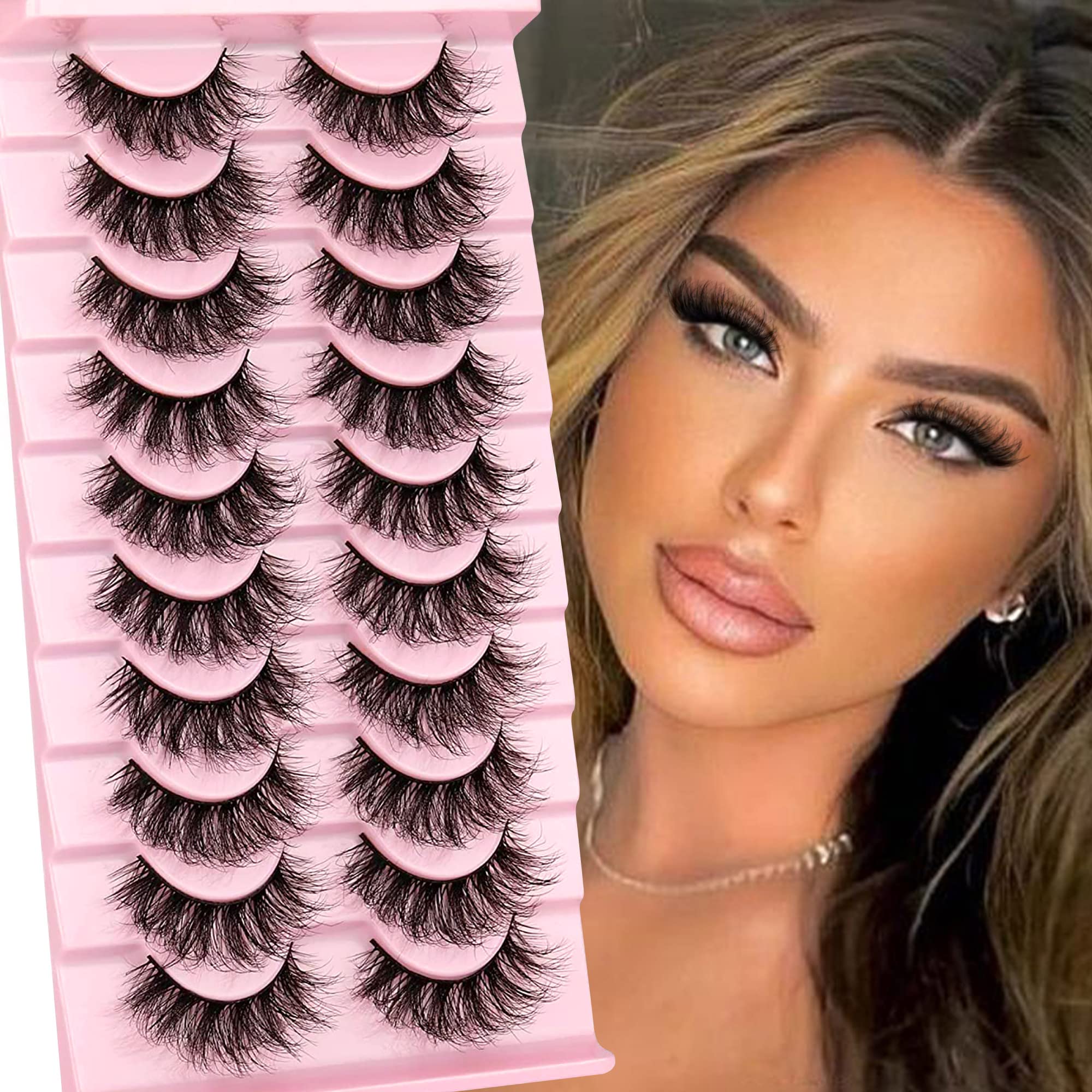 DIY Eyelash Extension Kit Volume Fluffy Lash Clusters Kit 10-18mm Thick Lash Extensions 90D Individual Eyelashes Extensions Kit with Lash Bond, Lash Remover, Lash Applicator (90D-D Curl-200Pcs)