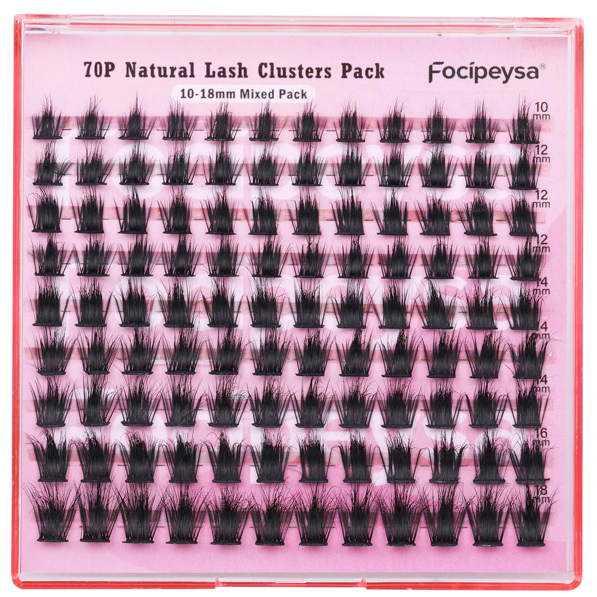 DIY Eyelash Extension Kit Volume Fluffy Lash Clusters Kit 10-18mm Thick Lash Extensions 90D Individual Eyelashes Extensions Kit with Lash Bond, Lash Remover, Lash Applicator (90D-D Curl-200Pcs)