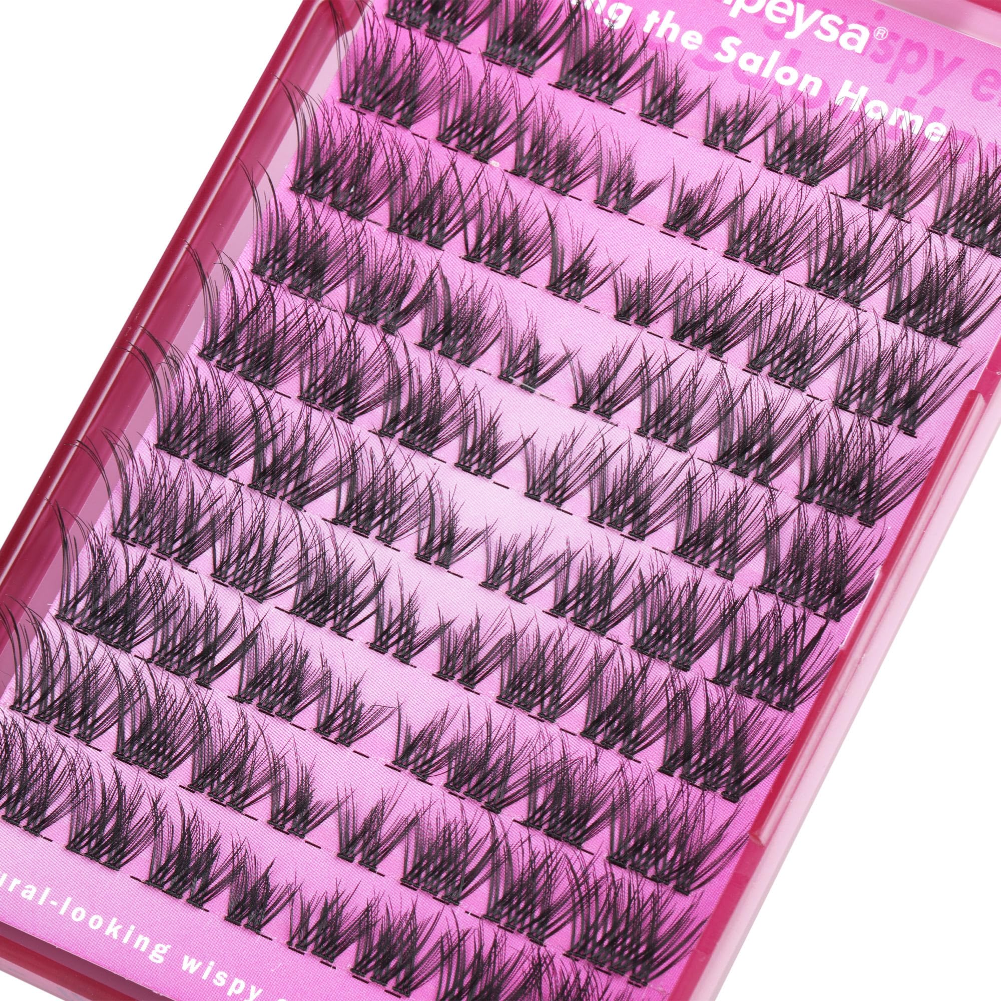 DIY Eyelash Extension Kit Volume Fluffy Lash Clusters Kit 10-18mm Thick Lash Extensions 90D Individual Eyelashes Extensions Kit with Lash Bond, Lash Remover, Lash Applicator (90D-D Curl-200Pcs)